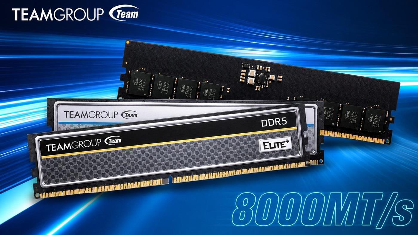 Team Group, 1.1V 8000 MT/s hız sunan DDR5 kitlerini duyurdu